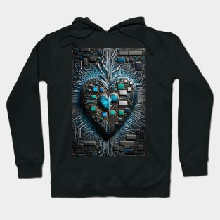 Valentine's Day CPU Motherboard Heart Hoodie